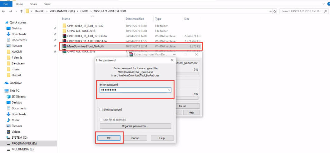 how to flash using msm download tool